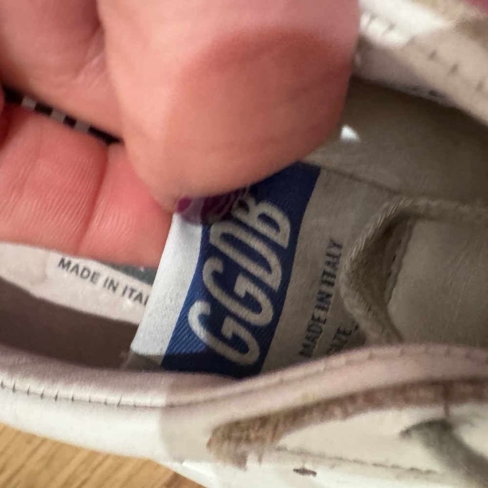 Golden Goose White and Gold Women’s Sneakers - Picture 6 of 11